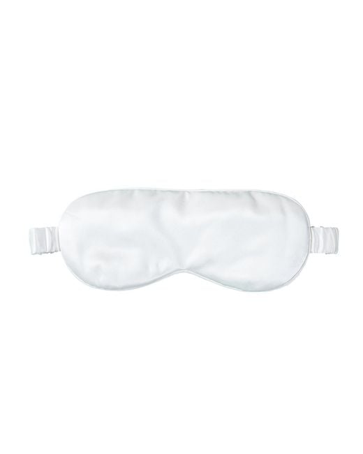 Soft Strokes Silk White Pure Mulberry Silk Eye Mask Set Of Two