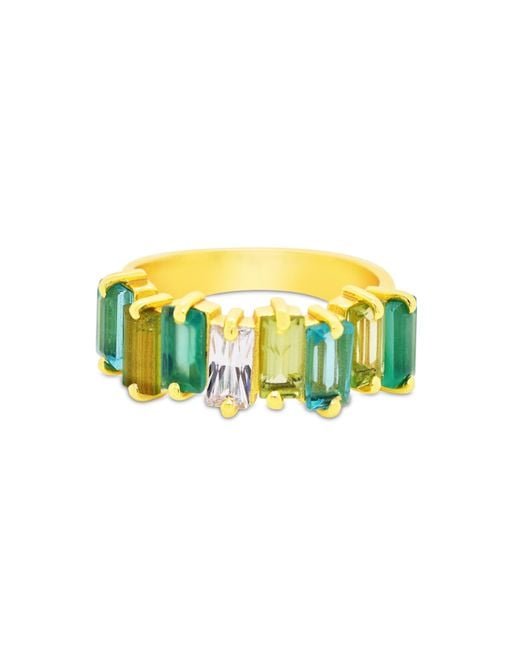 GEM BAZAAR Green Kiara Band Ring