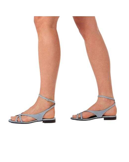 Florrie Blue Matilda Vintage Denim Flat Sandal