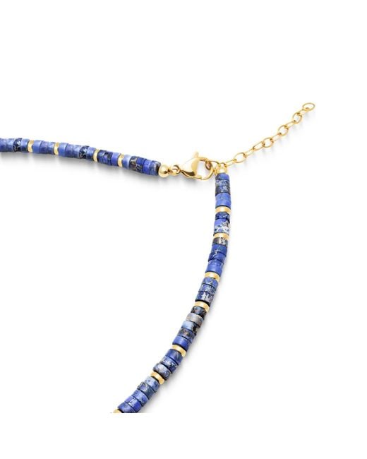 Nialaya Blue Heishi Lapis Choker With