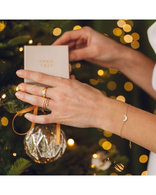 Gold Trip Metallic Celestial Moon Bracelet