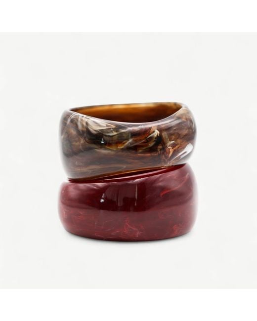 Miss Cecilia Brown Mocha Marble Bangle