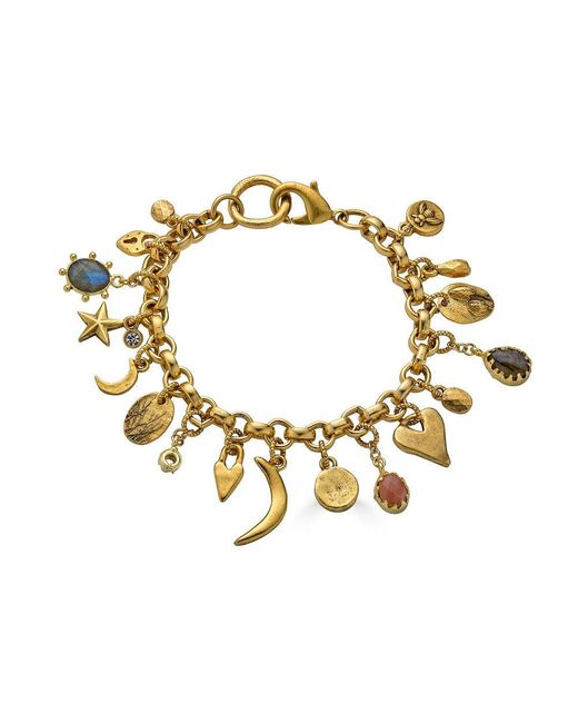 Loni Paul Jewelry Metallic Talisman Charm Bracelet