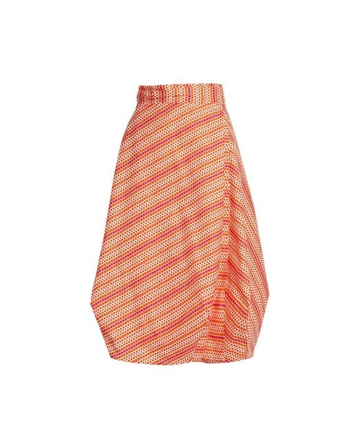 Bianca Popp Orange Wrapped Skirt
