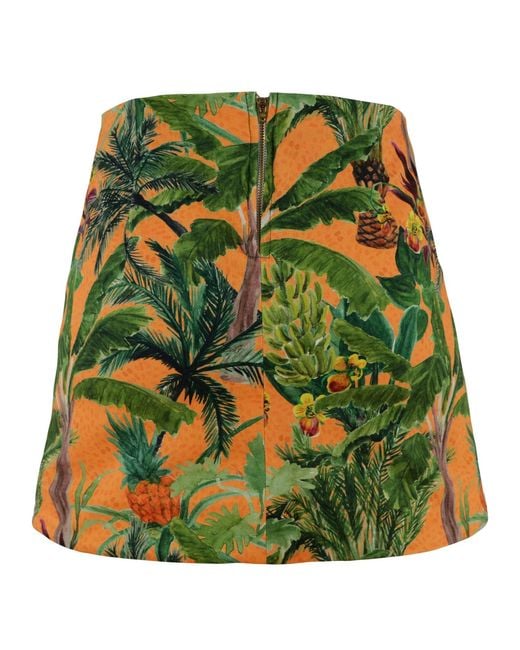 My Pair Of Jeans Green Pineapple Miniskirt