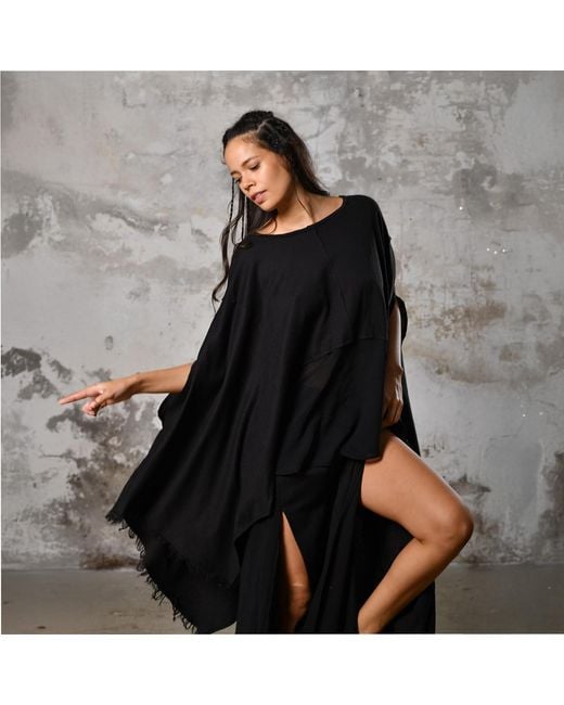 Zhenabia Black Leila Top