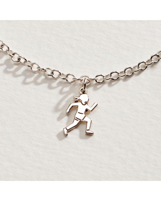 Posh Totty Designs Metallic Sterling Runner Dinky Charm Bracelet