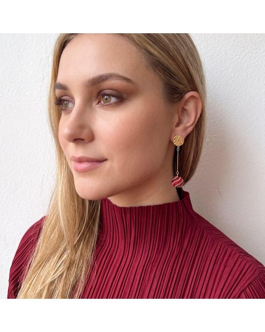 Iliana Arrazola Metallic Magic Ball Earrings