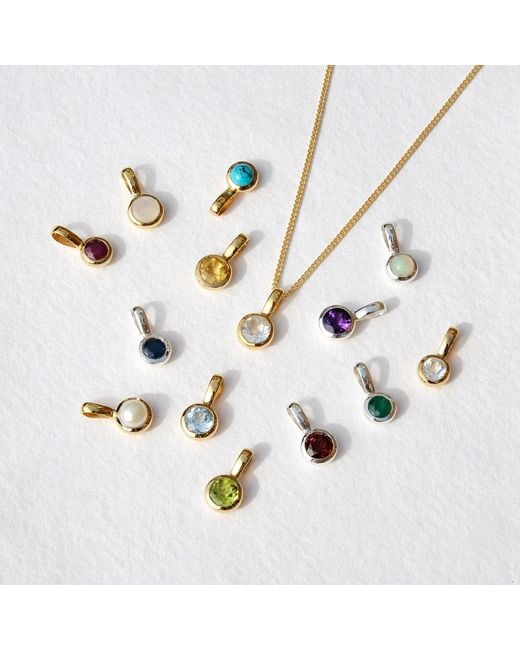 Charlotte's Web Jewellery Metallic January Birthstone Charm Necklace