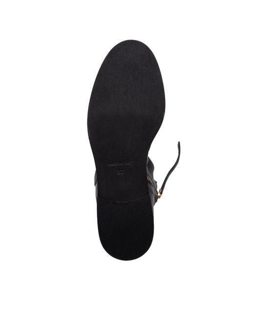 Beautiisoles by Robyn Shreiber Made in Italy Black Renata Leather Chelsea Flat Ankle Bootie