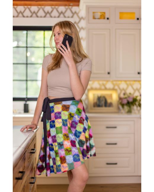 FORZA CAVALLO Blue Otto Wrap Skirt