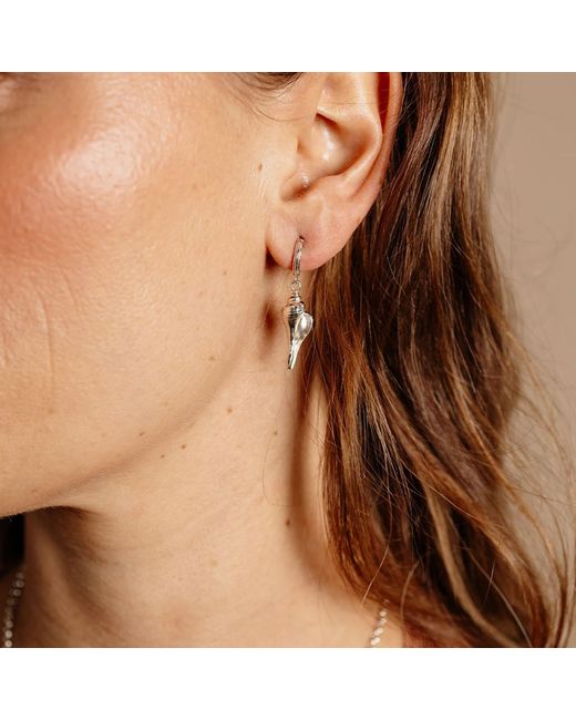 Zoe & Morgan White Kailani Earrings