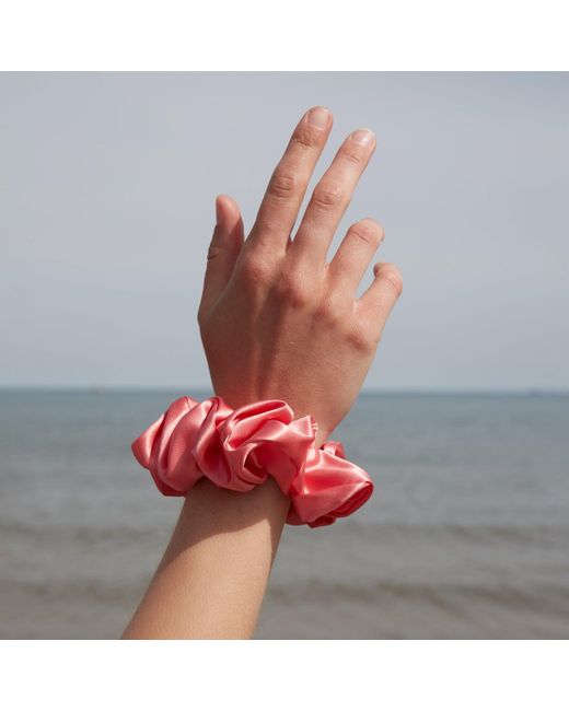 Silk Works Pink Watermelon Large Scrunchies