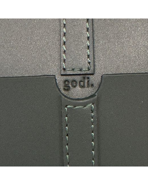 godi. Black The Roon Top Handle Leather Bag