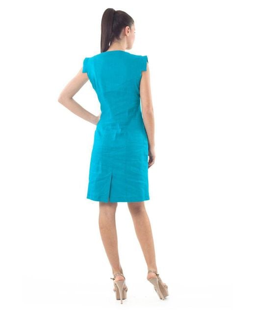 Conquista Blue Shift Dress