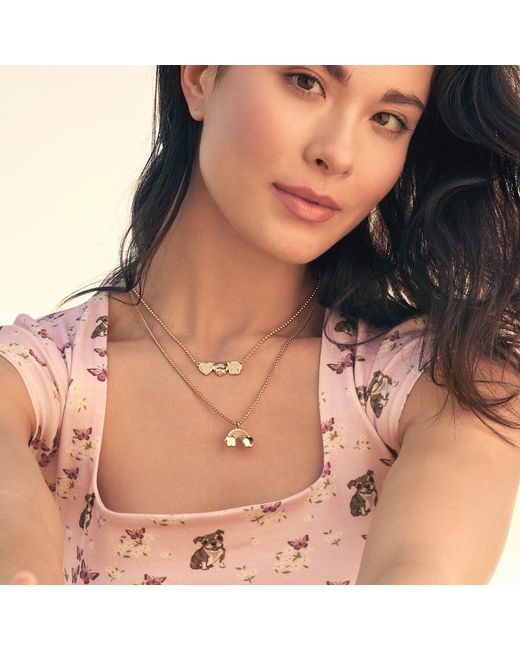 Cloud Haven Metallic Pendant Necklace