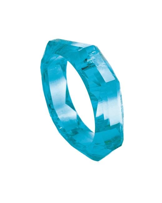 Michael Nash Jewelry Blue Susanna Faceted Acrylic Bangle