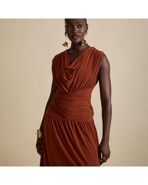Celestine & Mae Red Daphne Maxi Dress