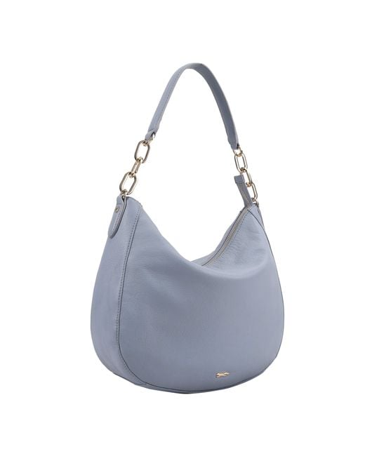 Paul Costelloe Blue Bisbee Leather Shoulder Bag