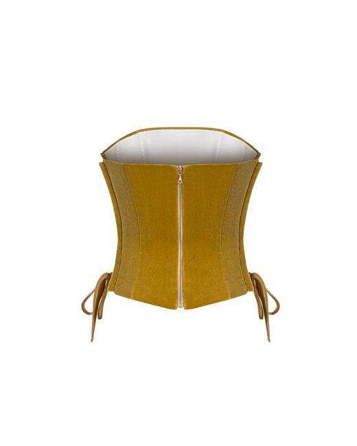 Elsava Green Mustard Corset