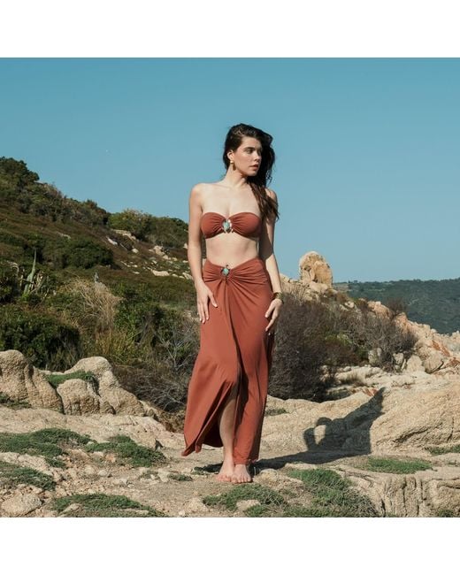 Aulala Paris Brown The Muse Drape – Amber