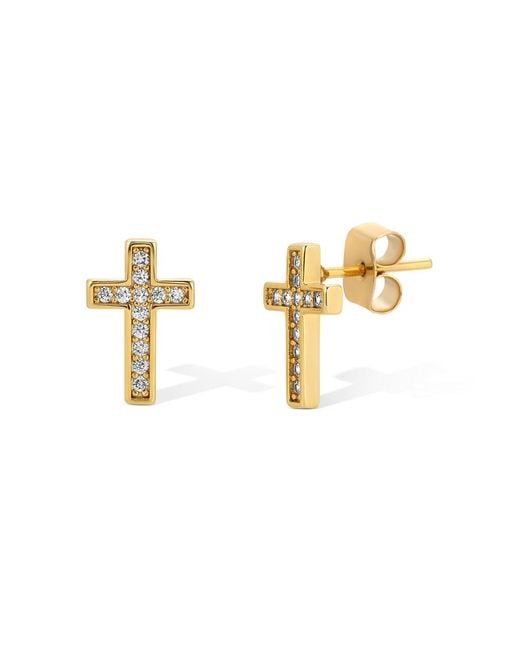 NAiiA Metallic Mini Cross Studs