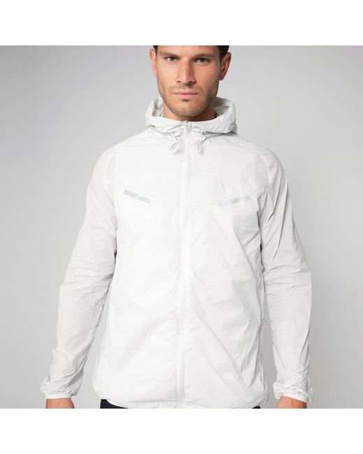 Aora Athletics Gray Ultra-Light Eco-Friendly Windbreaker Jacket For – Lightweight Breathable Water-Resistant Activewear Jacket for men