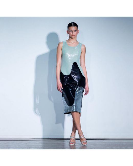 Laura Daili Multicolor Glass Flow Dress