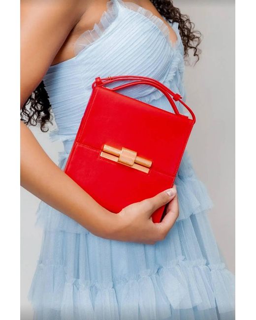 The Bag Icon Red The Nina Cigar Box Bag