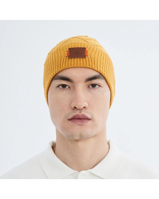 Norbron Orange Bonham Sulphur Beanie for men