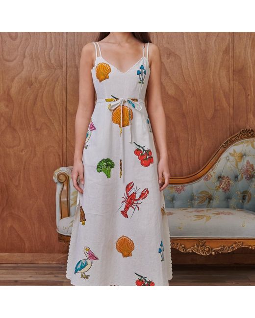Pecanpepperpelican Metallic Vhagar Sleeveless Maxi Dress