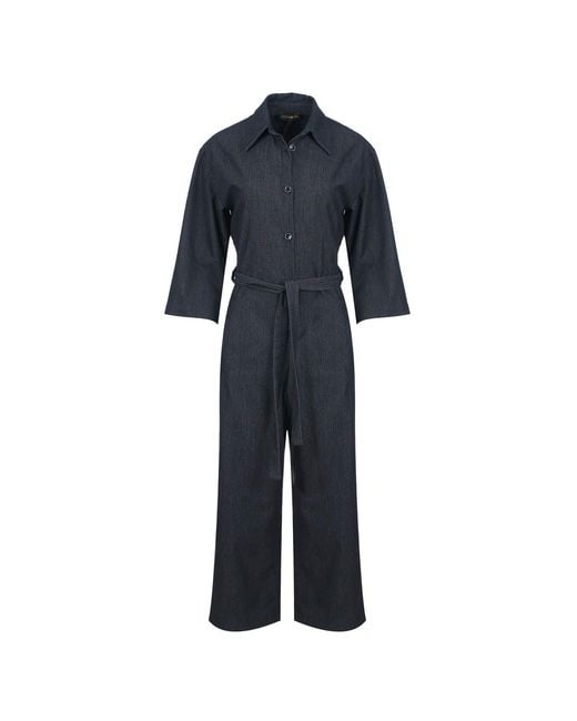 Conquista Blue Dark Denim Jumpsuit