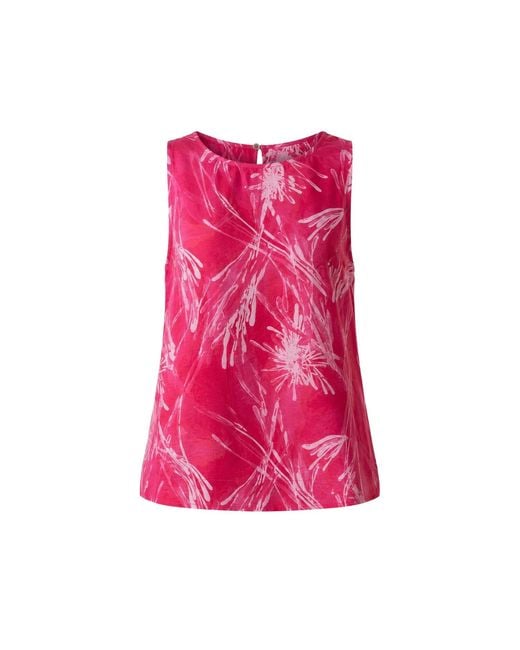 Oh!Zuza Pink Rose Echo Viscose Top Wide Straps