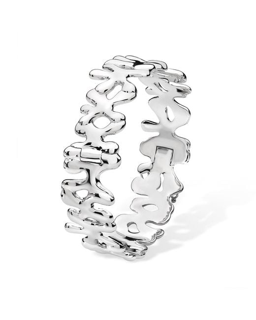 Lucy Quartermaine Metallic Continual Splash Bangle With Hinge