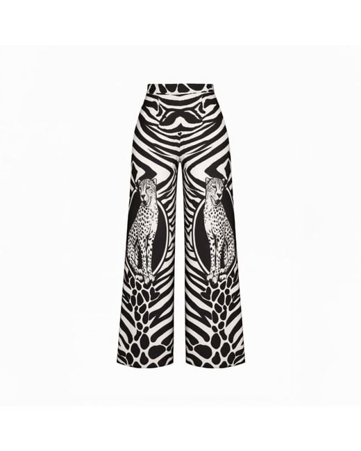 Ana Luisa Black Tanzania Inspired Wide Leg Pants