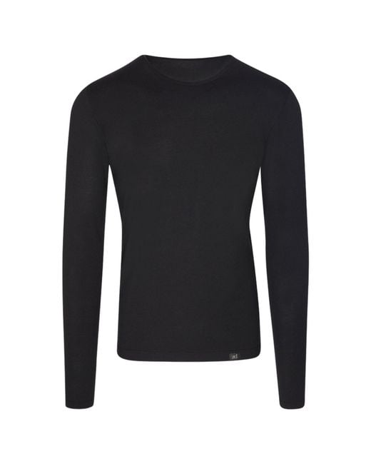 Zd - Zero Defects Black Long-Sleeve T-Shirt for men
