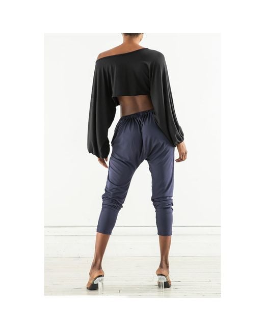 carlton jones Blue Bamboo Wrap Pant
