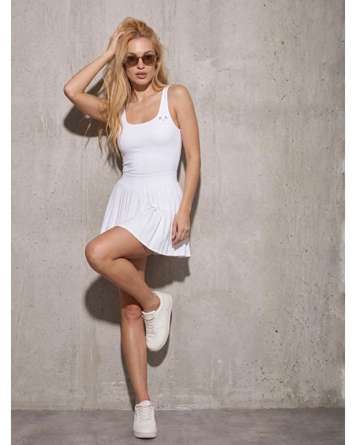 Altra Volta White Open Back Tennis Dress