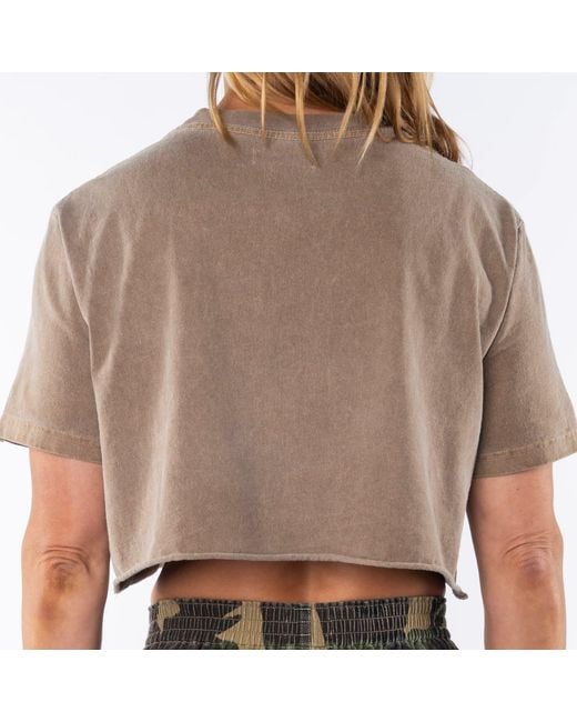 Ariko Pink Brownstone Beach Crop Tee