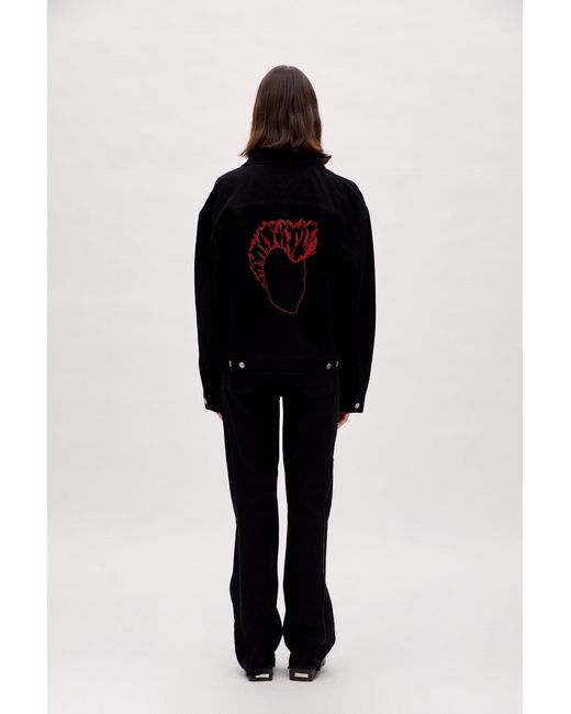 Pcfg Black Neutrals Logo Denim Jacket