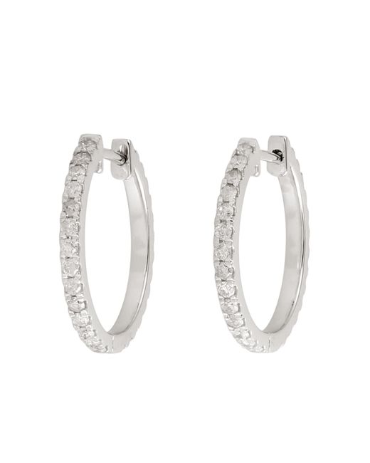 Artisan Metallic Natural Diamond Hoop Earrings