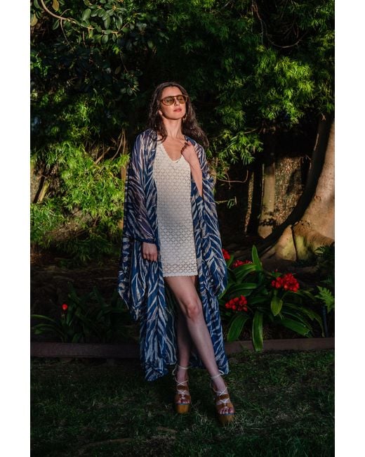 Jennafer Grace Blue Etosha Azul Kimono