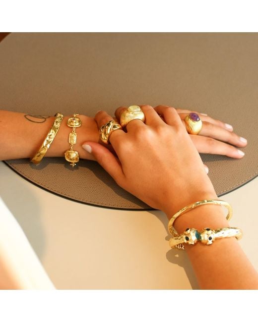 Kybele Studio Metallic Twisted Cuff Bracelet