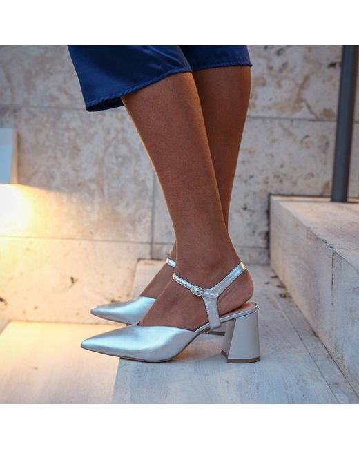 Alterre White Jackie V Mule