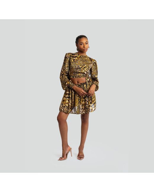Maui X Lolita Metallic Neutrals Gigi Two-Piece Skirt Set