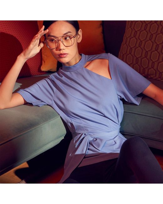 Emma Wallace Blue Cheryl Top