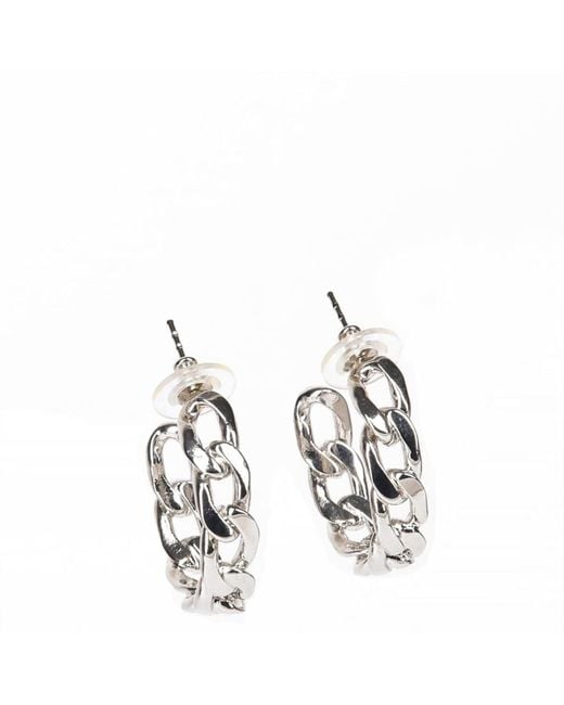 Addicted Metallic Sekhmet Earrings Chain Hoops