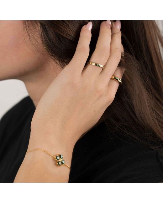 Belinda Jewelz Green Clover Bolo Bracelet