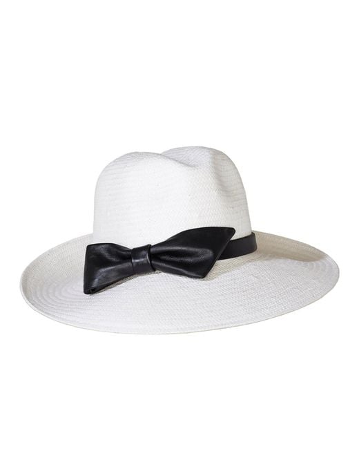 Misa Harada Millinery White Jackie Wide-Brimm Summer Hat