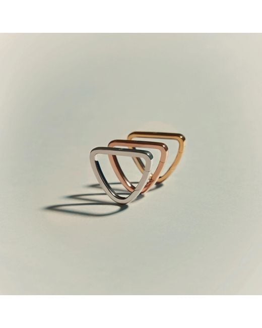 Onia White Triad Ring Lock